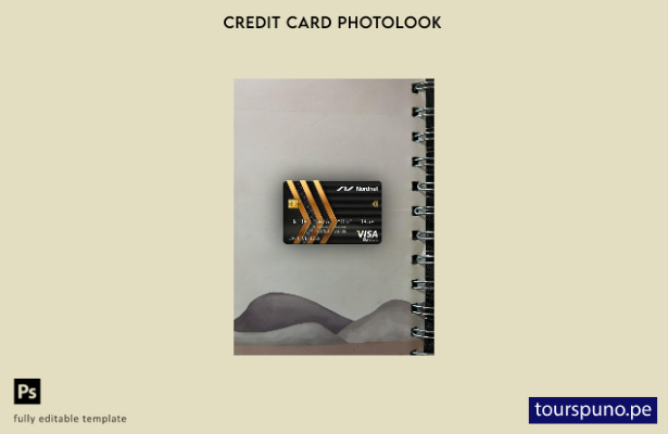 listo para imprimir plantilla frontal de aspecto fotográfico de tarjeta de fi 14